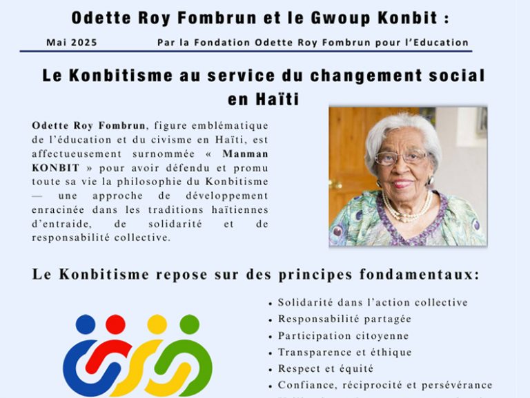 Odette Roy Fombrun  et le Gwoup Konbit