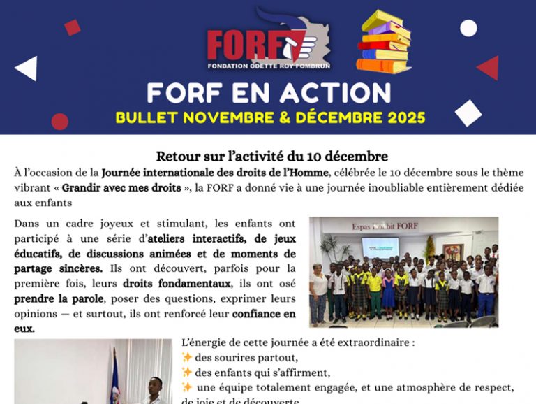 Bulletin novembre & décembre 2025